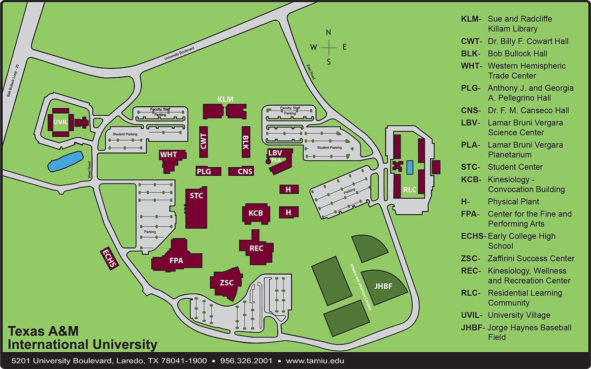 TAMIU Map