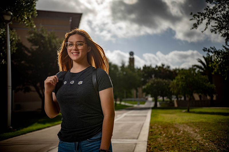 Student in the Student Success Center