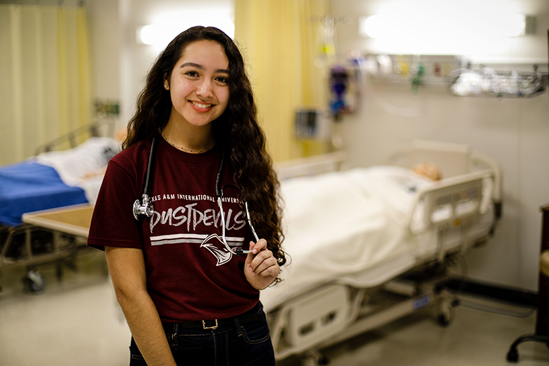 Nursing Student with Stethoscope