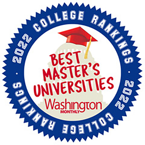Washington Monthly 2022 College Rankings: Best Master's Universities badge