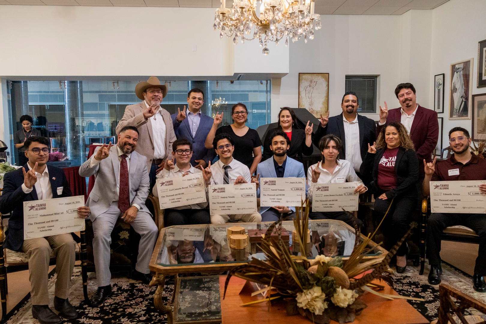 Alumni Association Scholarship Recipients and Board Members