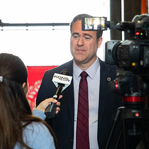 Dr. Christopher Maynard is Interviewed by local media.