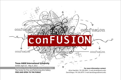 conFUSION exhibition poster