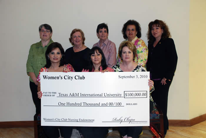 Pictured from left to right are, back row: Natalie Burkhalter, Nancy DeAnda, DeeAnn Novoa, Molly Martinez and Alma Narvaez. Front row: Esther Degollado, Ruby Chapa and Brenda García.