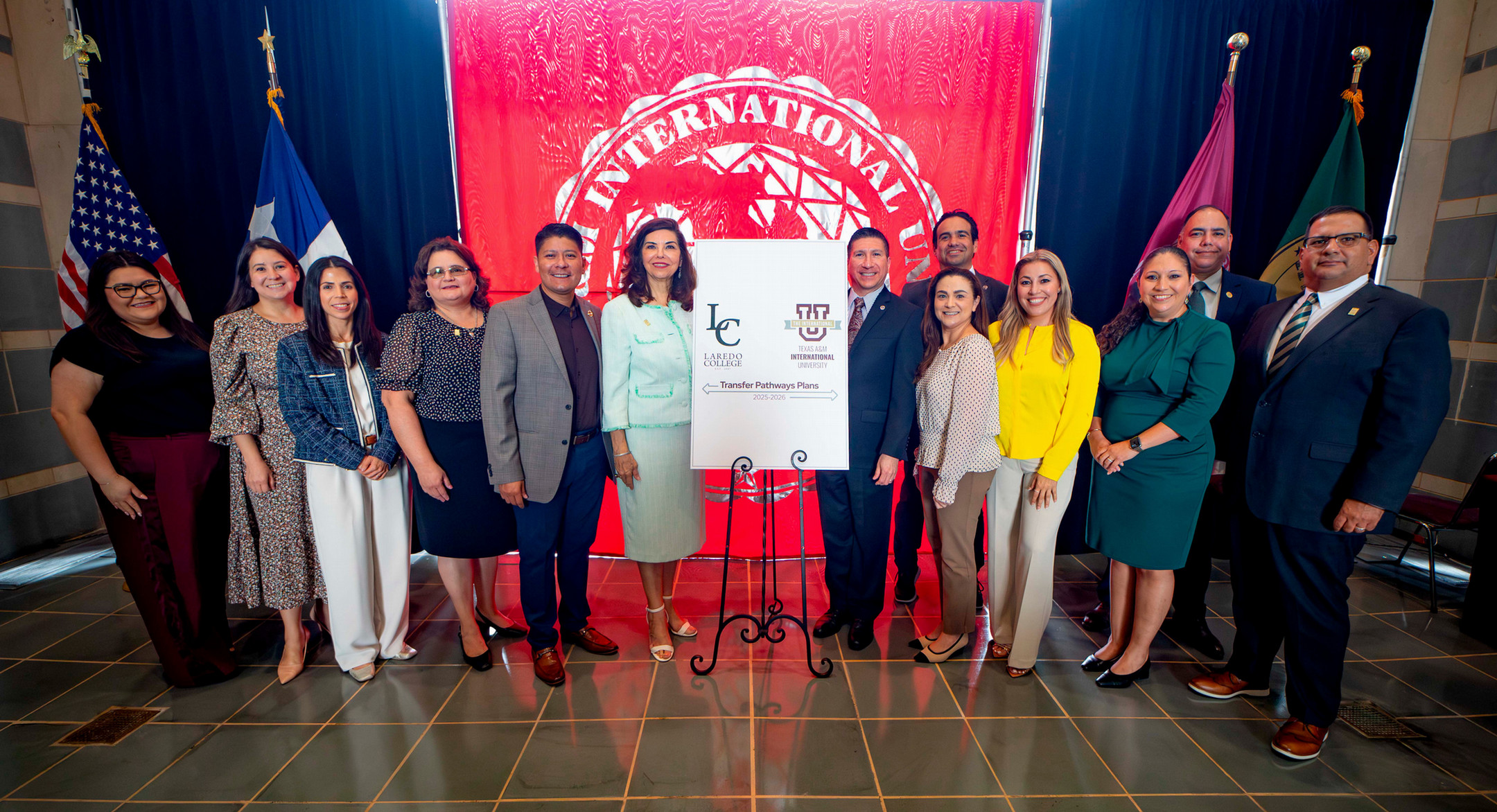 TAMIU and Laredo College board members, administration and staff