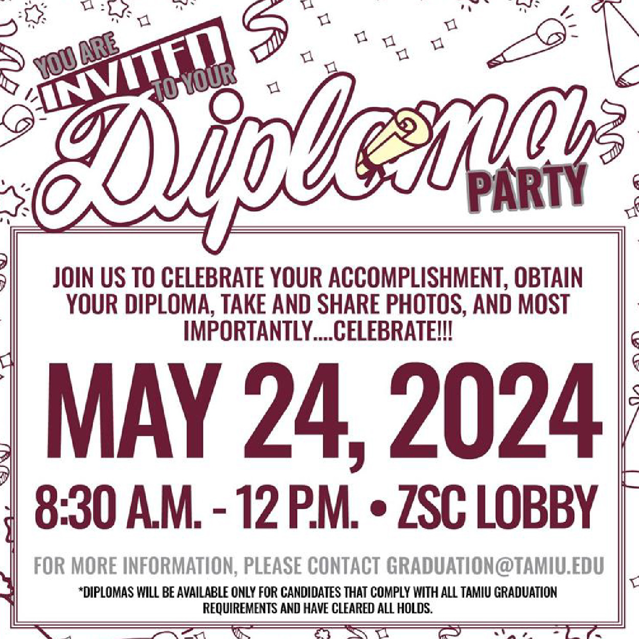 TAMIU Diploma Party