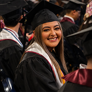 TAMIU Graduate Smiling