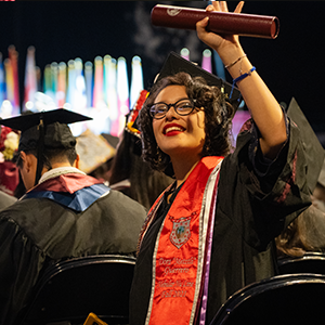 TAMIU Graduate Waving