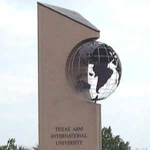 Globe at TAMIU Entrance