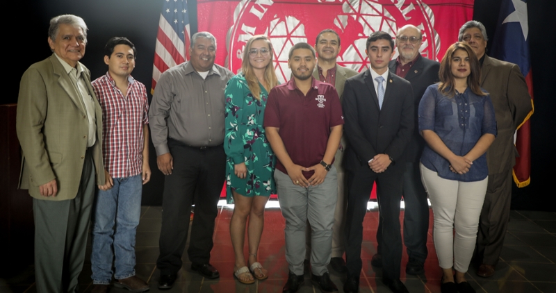 TAMIU Students met with Cong. Henry Cuéllar and University administrators in preparation for their travel to Azerbaijan.