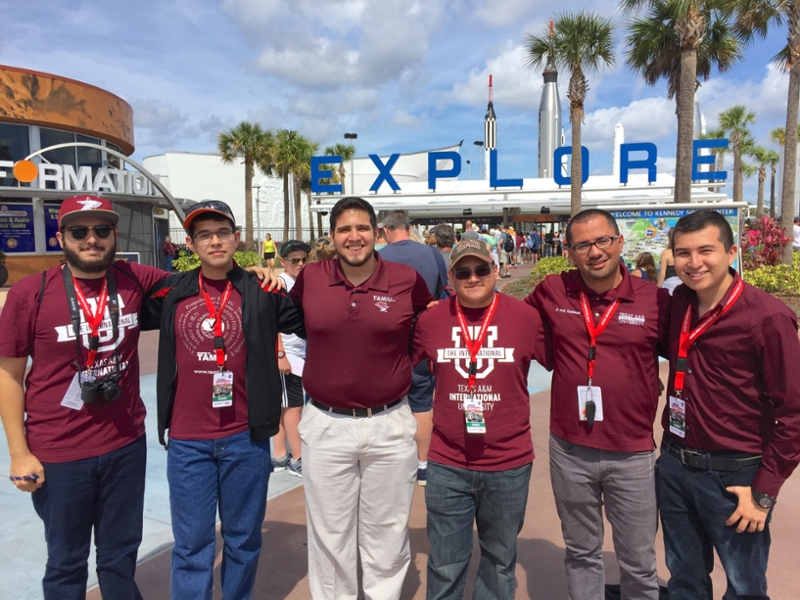 TAMIU DustySWARM Team at Kennedy Space Center