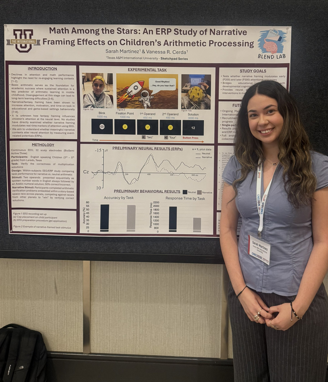 BLEND Lab student and presenter