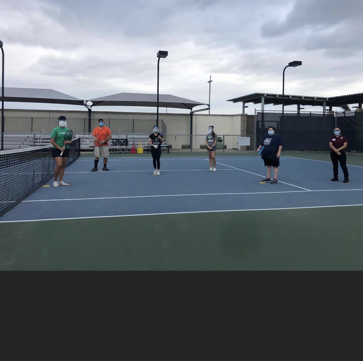 TAMIU College of Nursing and Health Sciences, Dr. F. M. Canseco School of Nursing students  provided preventative health education and group activities, including a tennis class via Zoom. 