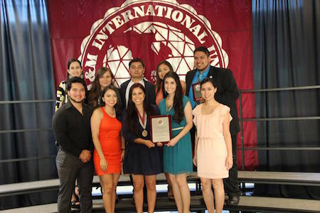 TAMIU students awarded at 2015 event.