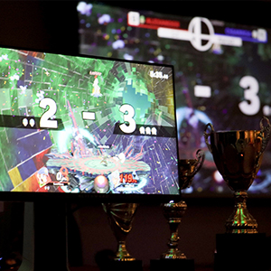 Super Smash Brothers on screen scoreboard