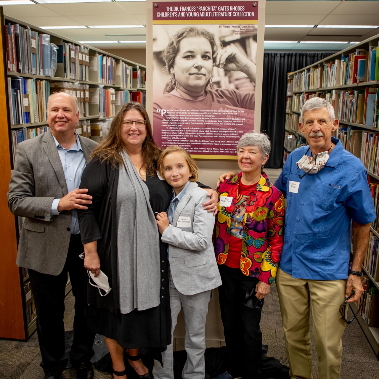 Family members before plaque