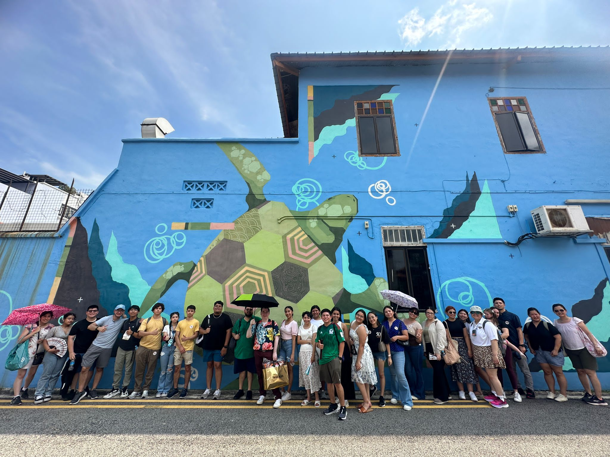 TAMIU students in the Katong area of Singapore