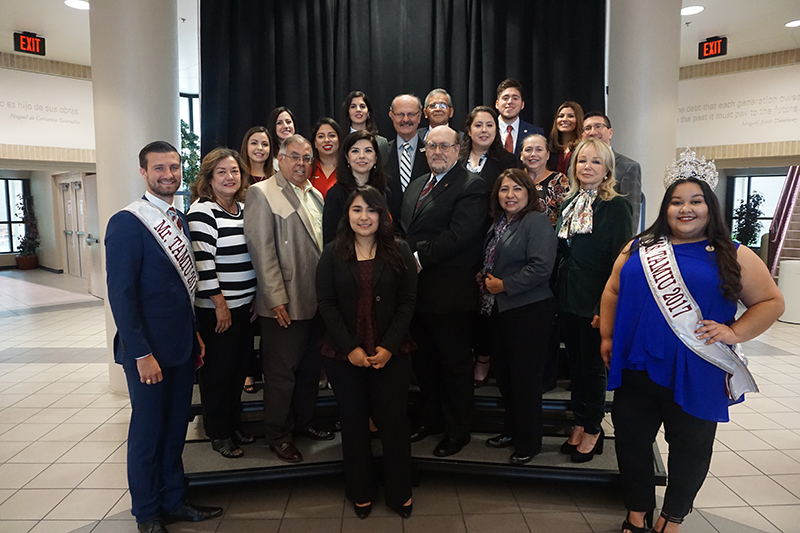 Mr. and Mrs. TAMIU join members from the six local agencies.