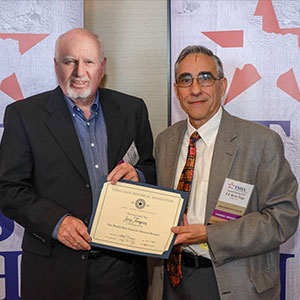 TAMIU Regents Professor Dr. Jerry D. Thompson and Dr. Frank de la Teja, Executive Director of the TSHA