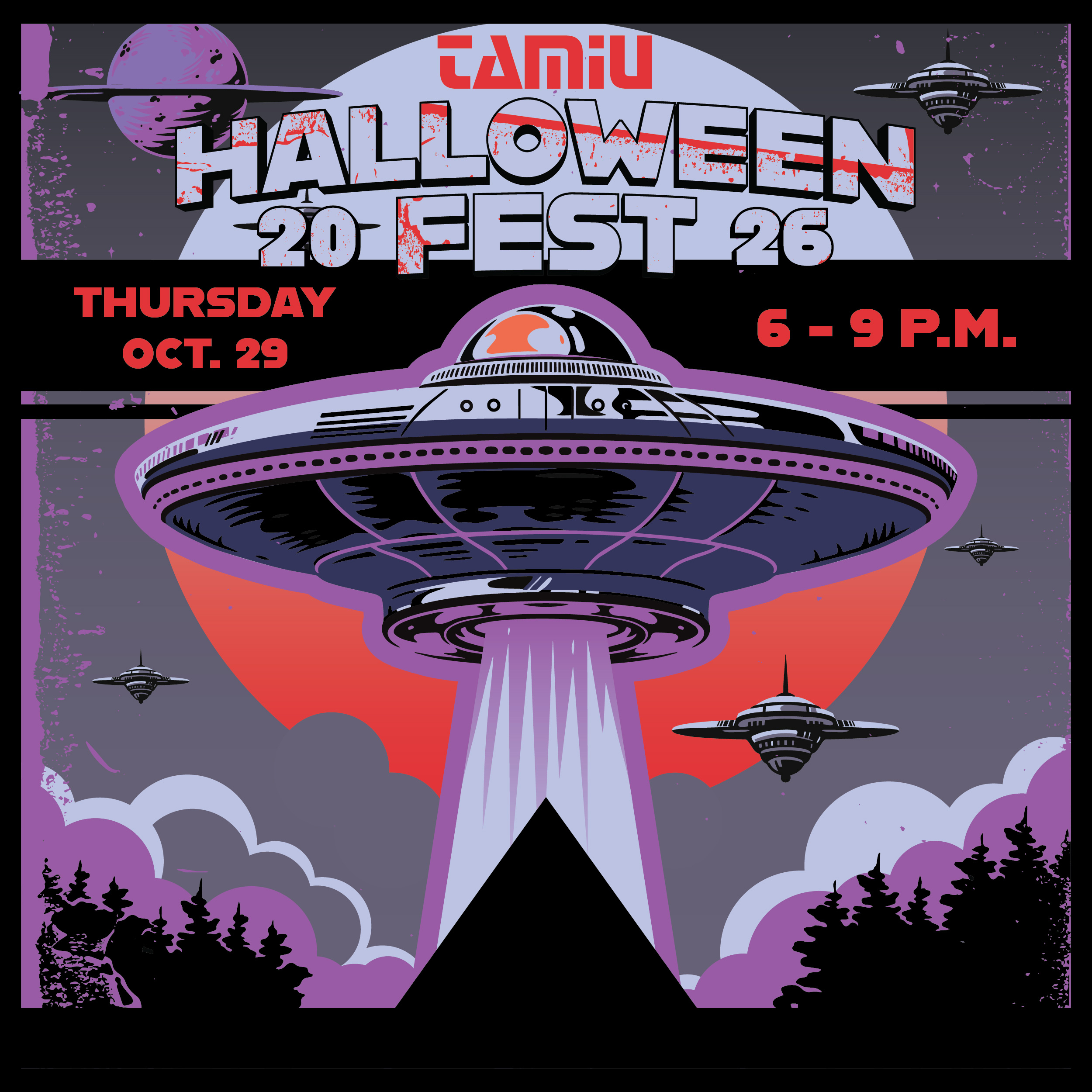 TAMIU Halloween Fest Poster