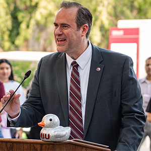 TAMIU president Dr. Christopher Maynard