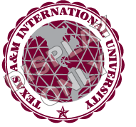 Two-toned TAMIU seal