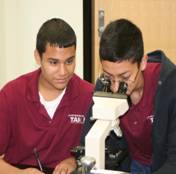 students in lab