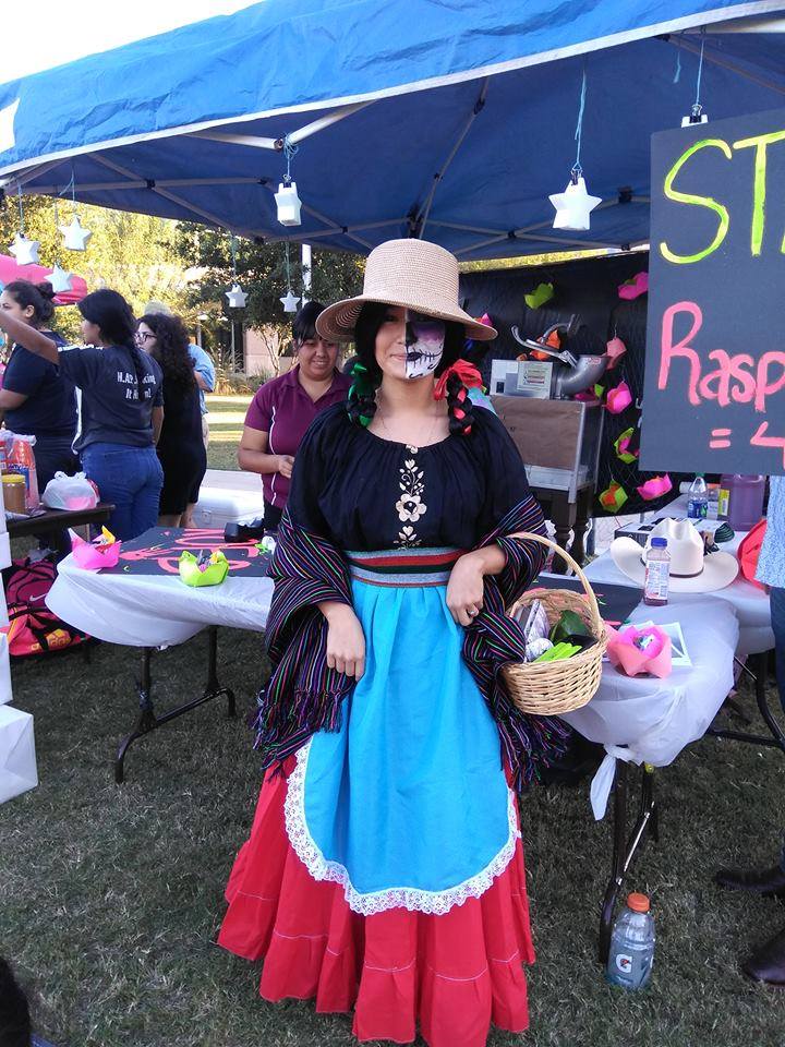 Halloween Fest Student Posing
