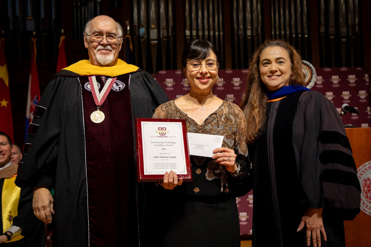 2023 Convocation Instructional Technology Excellence Award Lilia P. Cantu