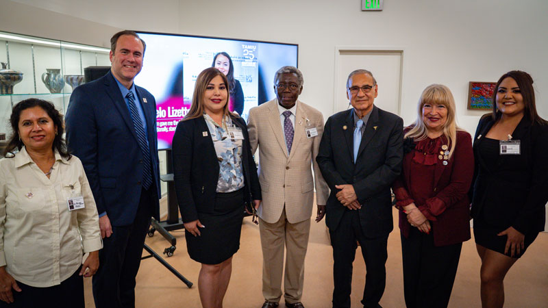 Dr. Maynard with TAMIU and city leaders during the MPA 25th anniversary event