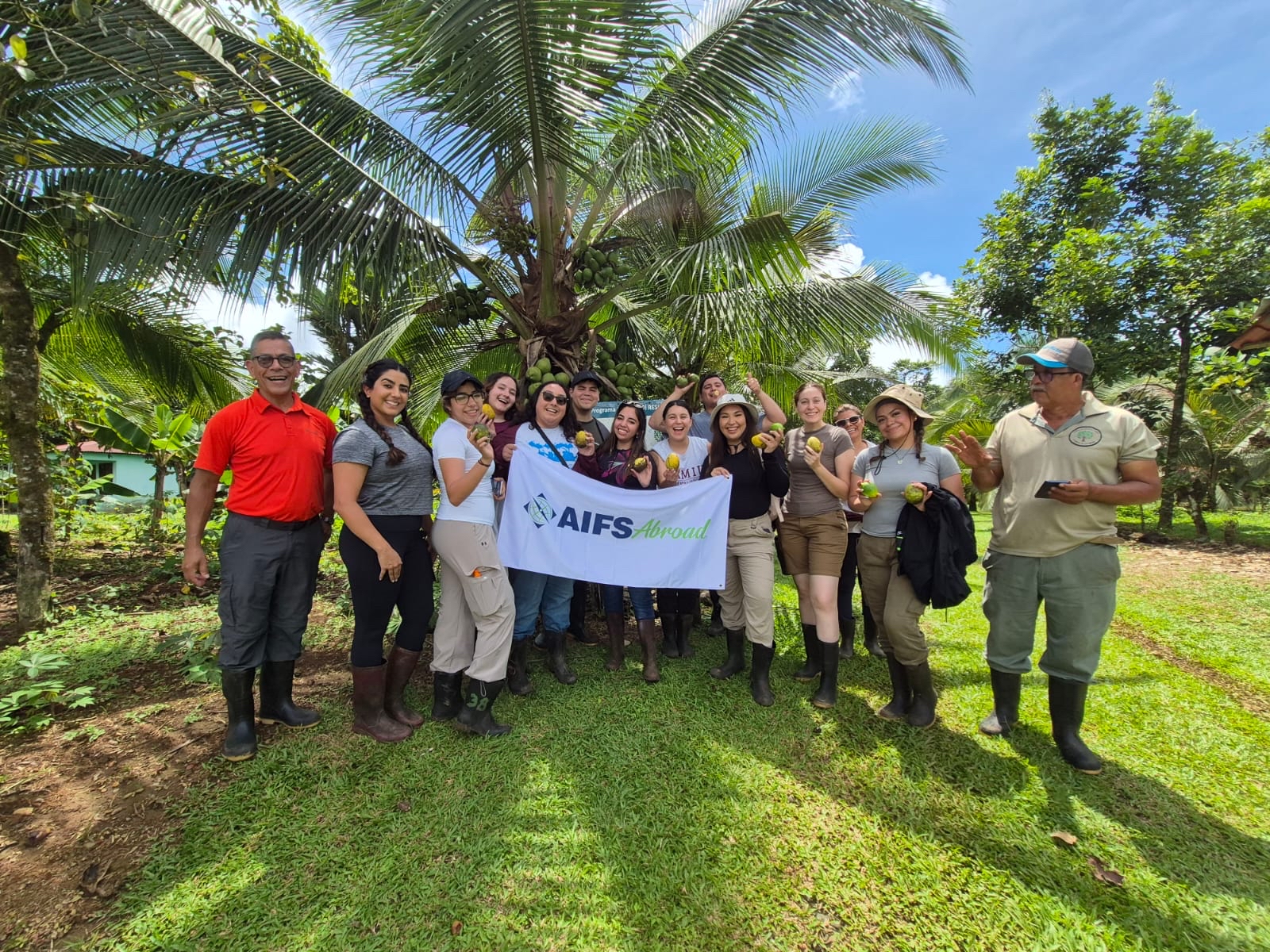 TAMIU Service Abroad Group Fruit Farm