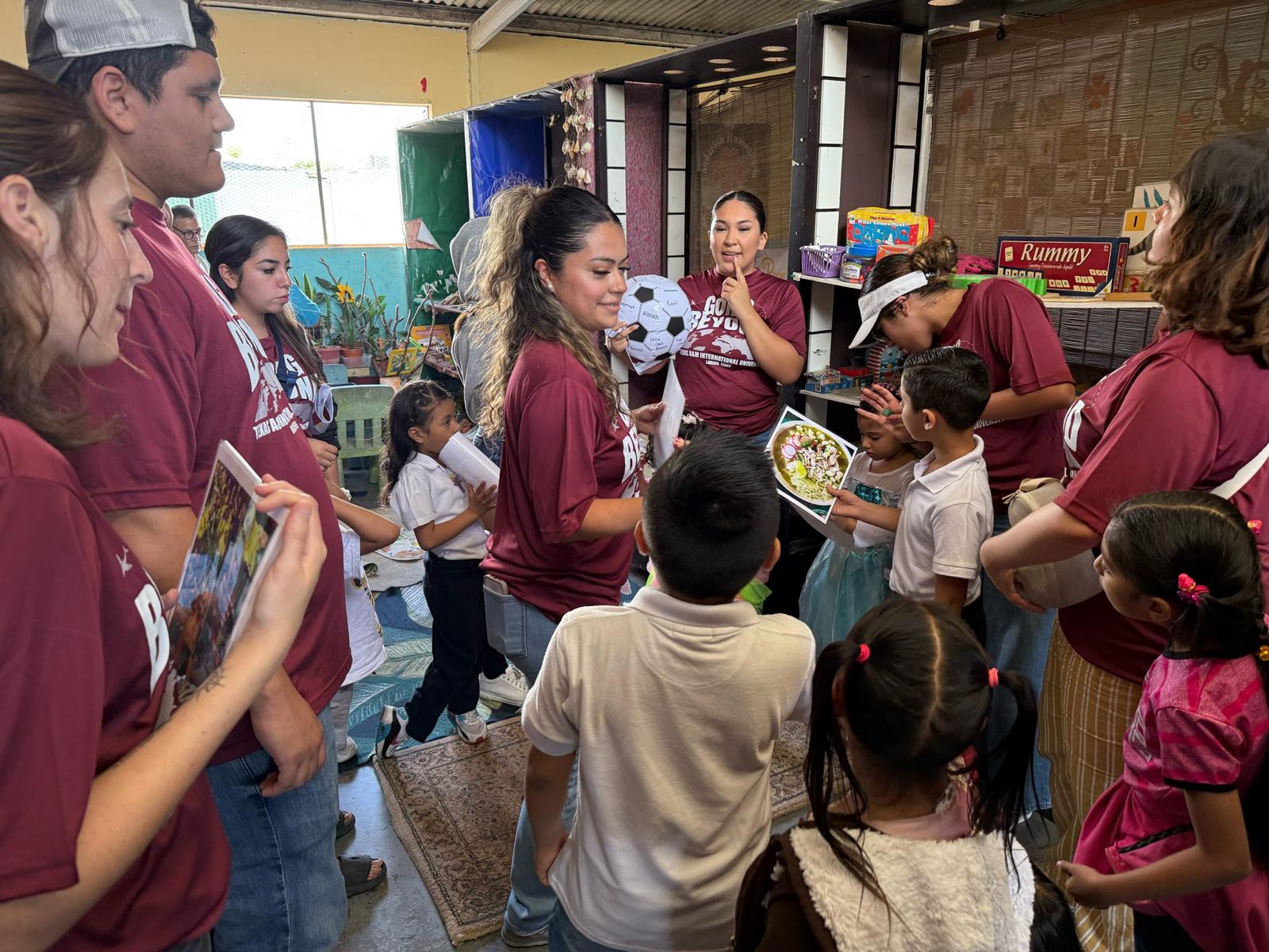 TAMIU Service Abroad Students Teaching