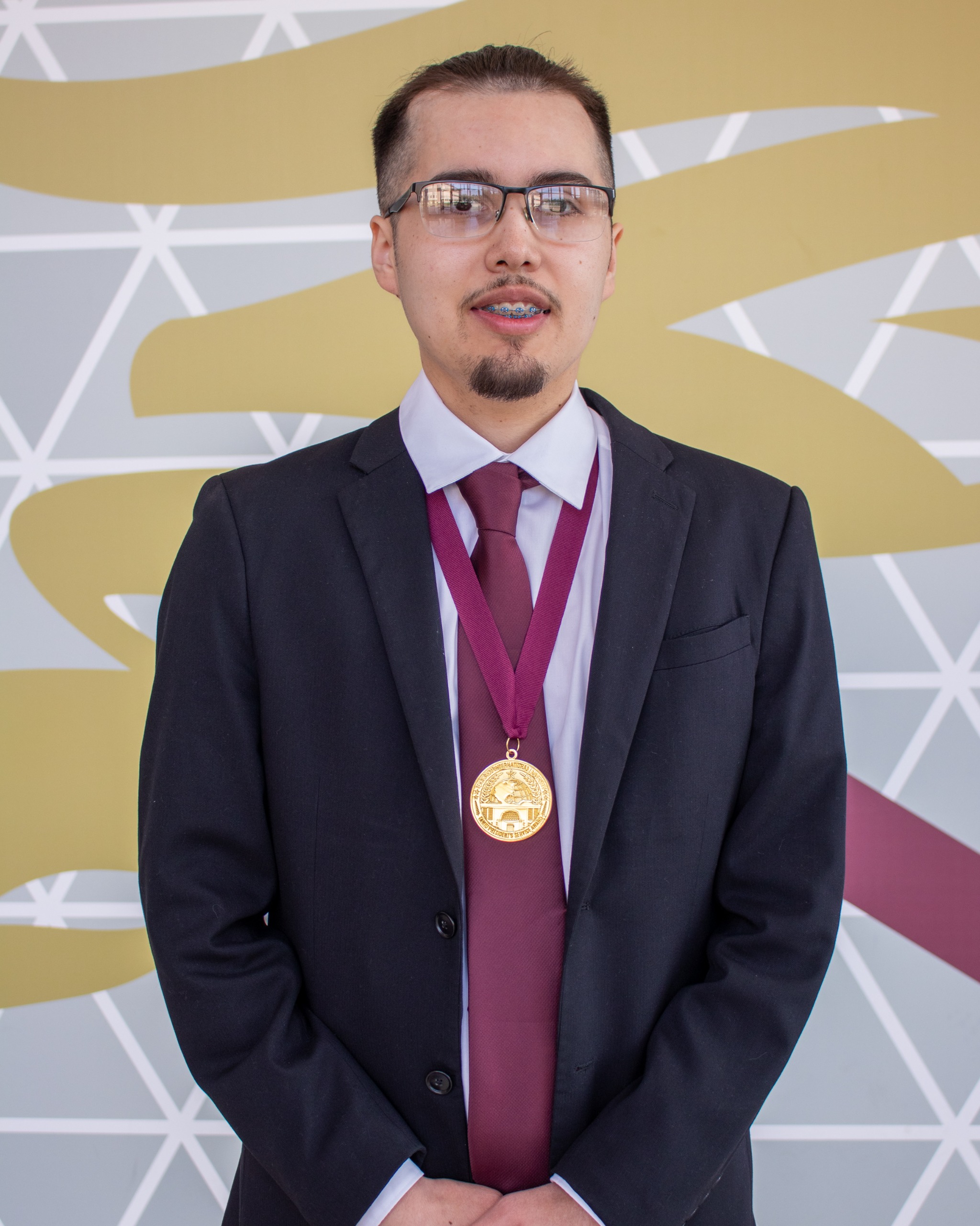 Uvaldo Leon TAMIU President's Service Award Medal