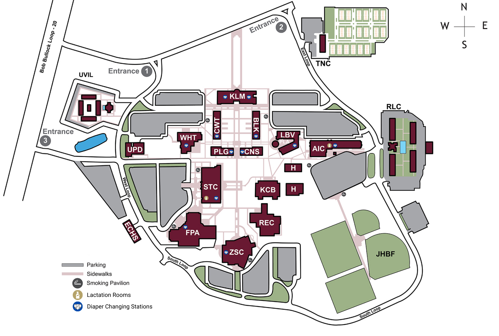 Changing Stations Lactation Spaces Map