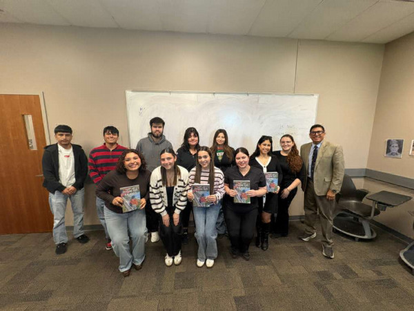 TAMIU CAMP Students with Group Speaker, Miguel Castillo.