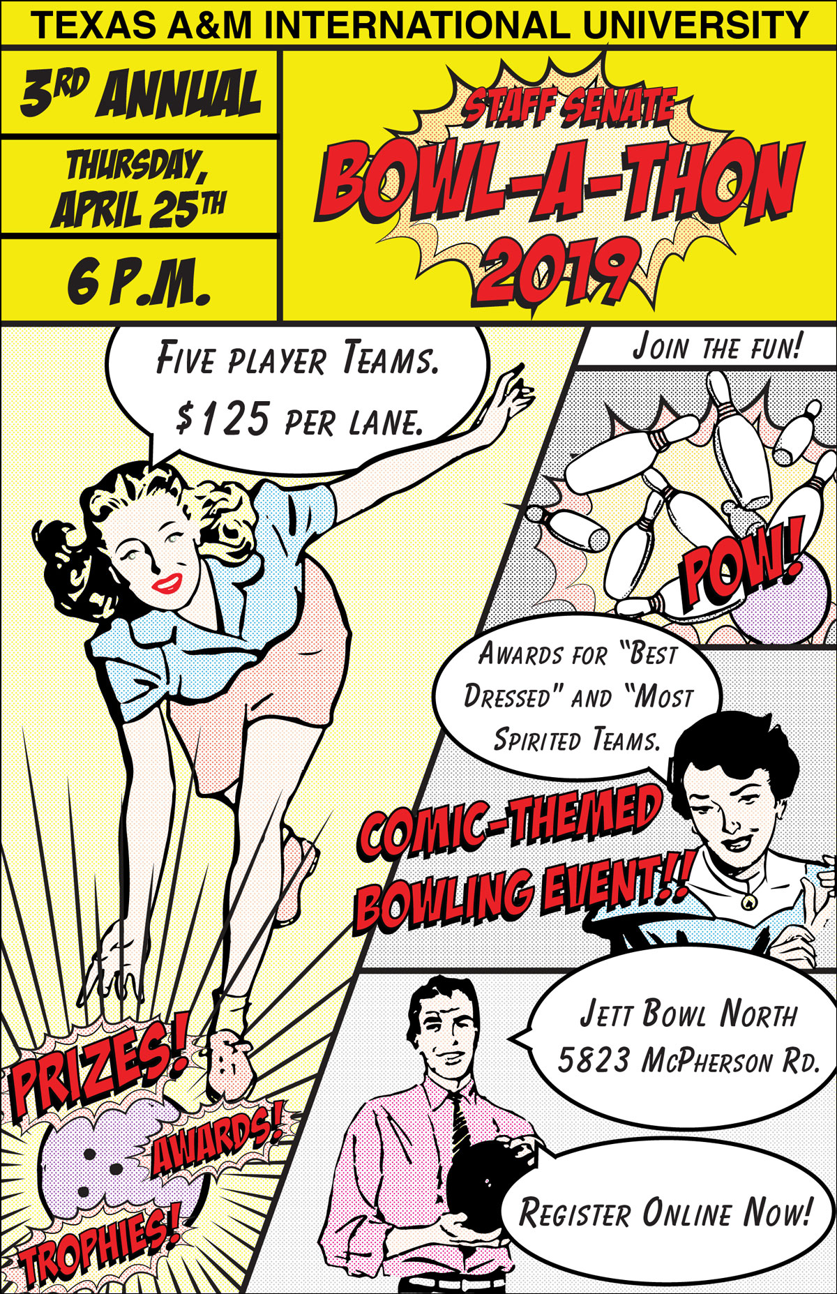 3rd Annual Bowl-A-Thon Flyer