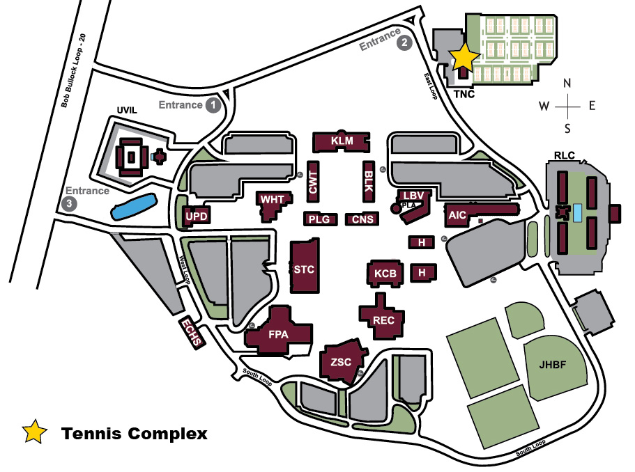Tennis Complex Map