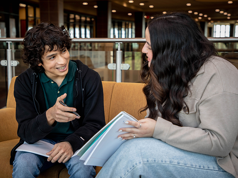Students in the TAMIU Zaffirini Student Success Center